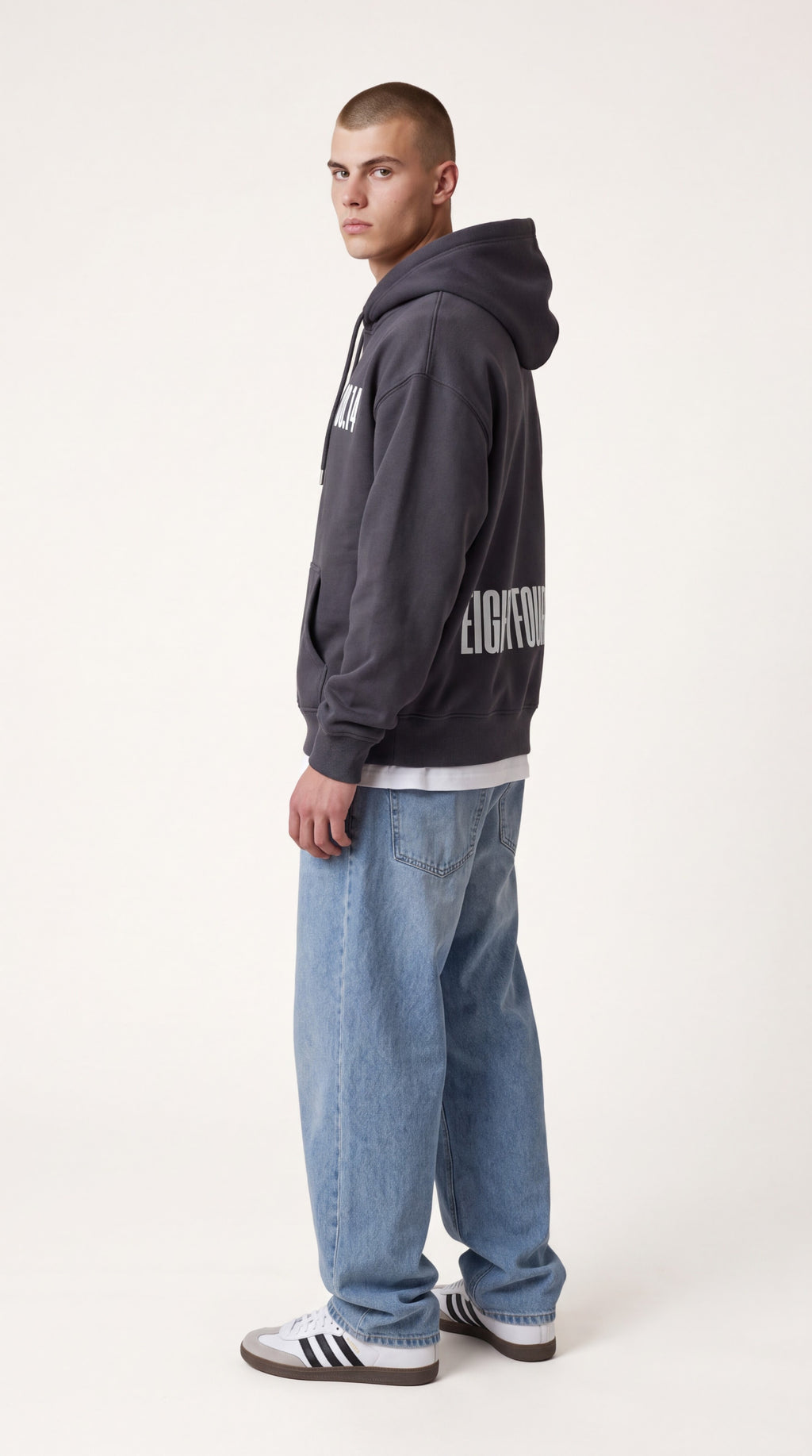 EIGHTY FOURTEEN Essential Hoodie – Dark grey