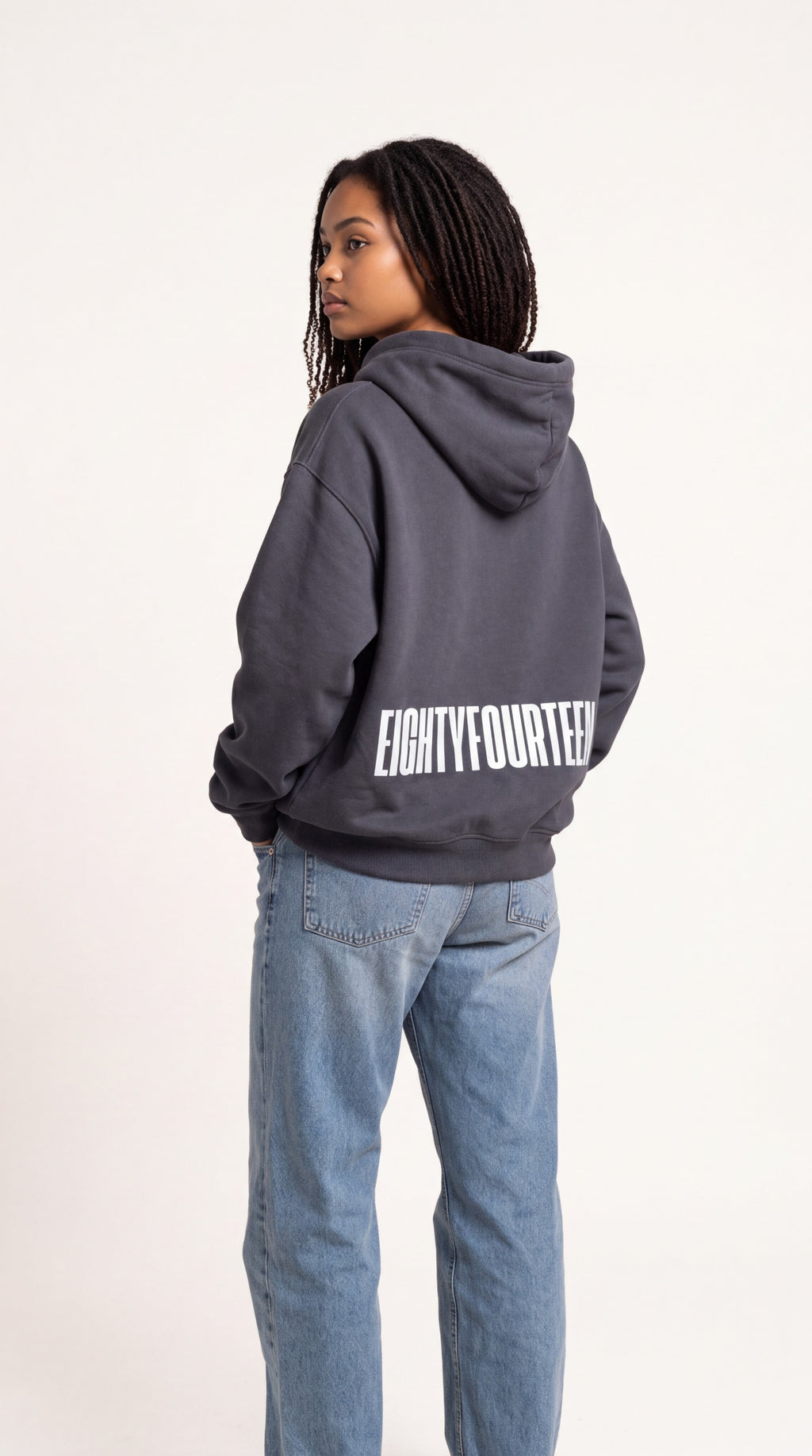 EIGHTY FOURTEEN Essential Hoodie – Dark grey