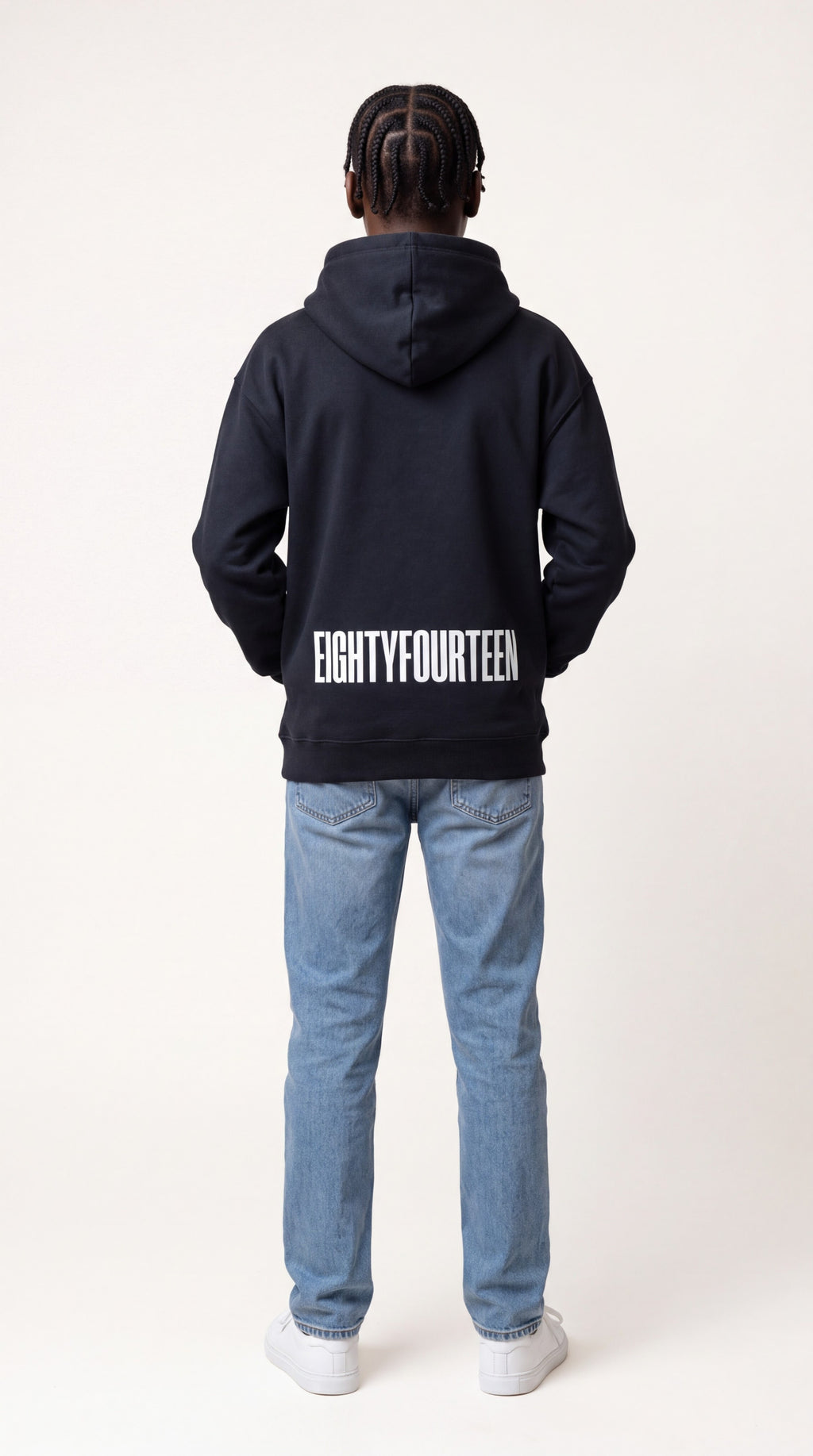 EIGHTY FOURTEEN Essential Hoodie – Black