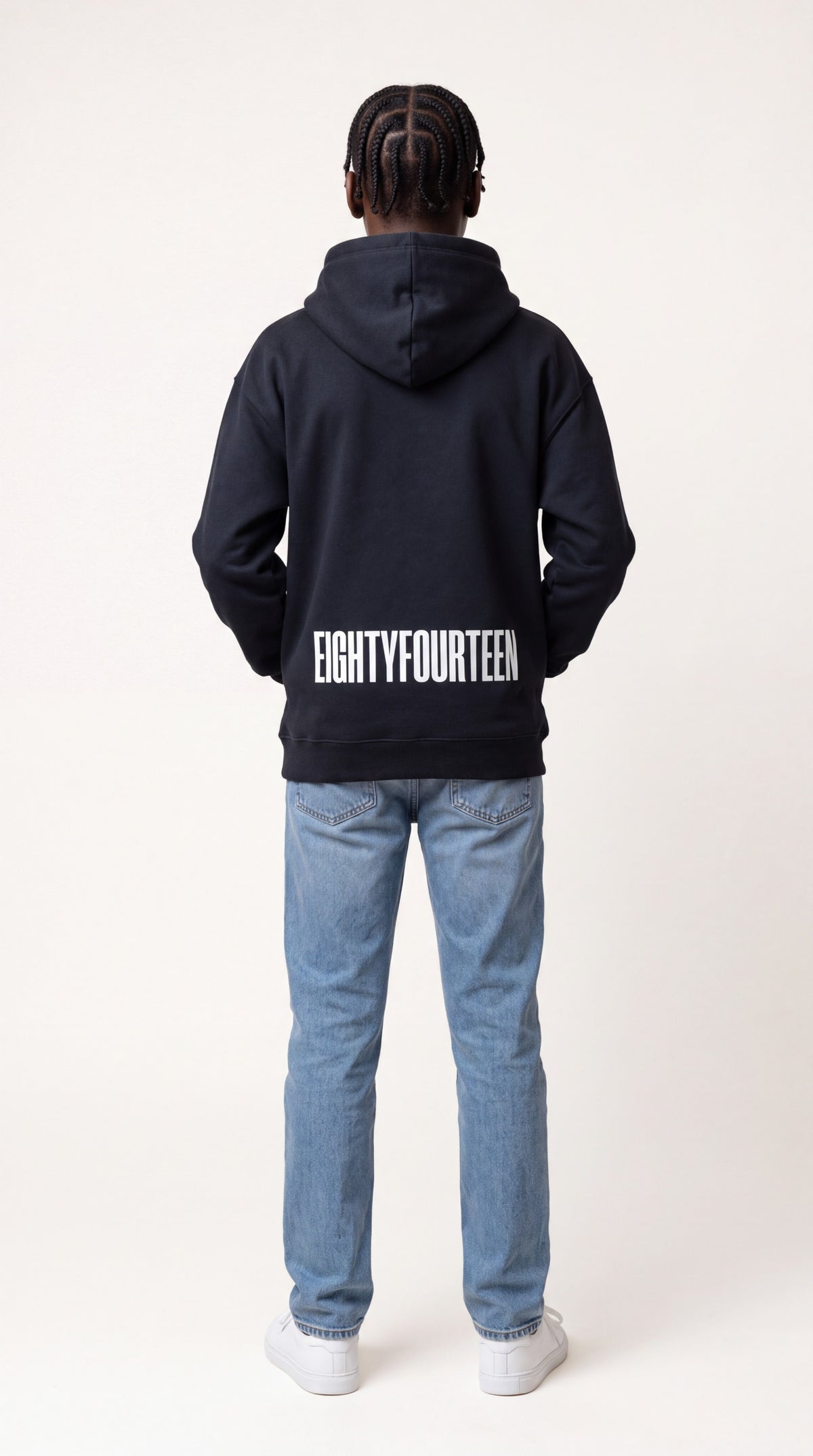 EIGHTY FOURTEEN Essential Hoodie – Black