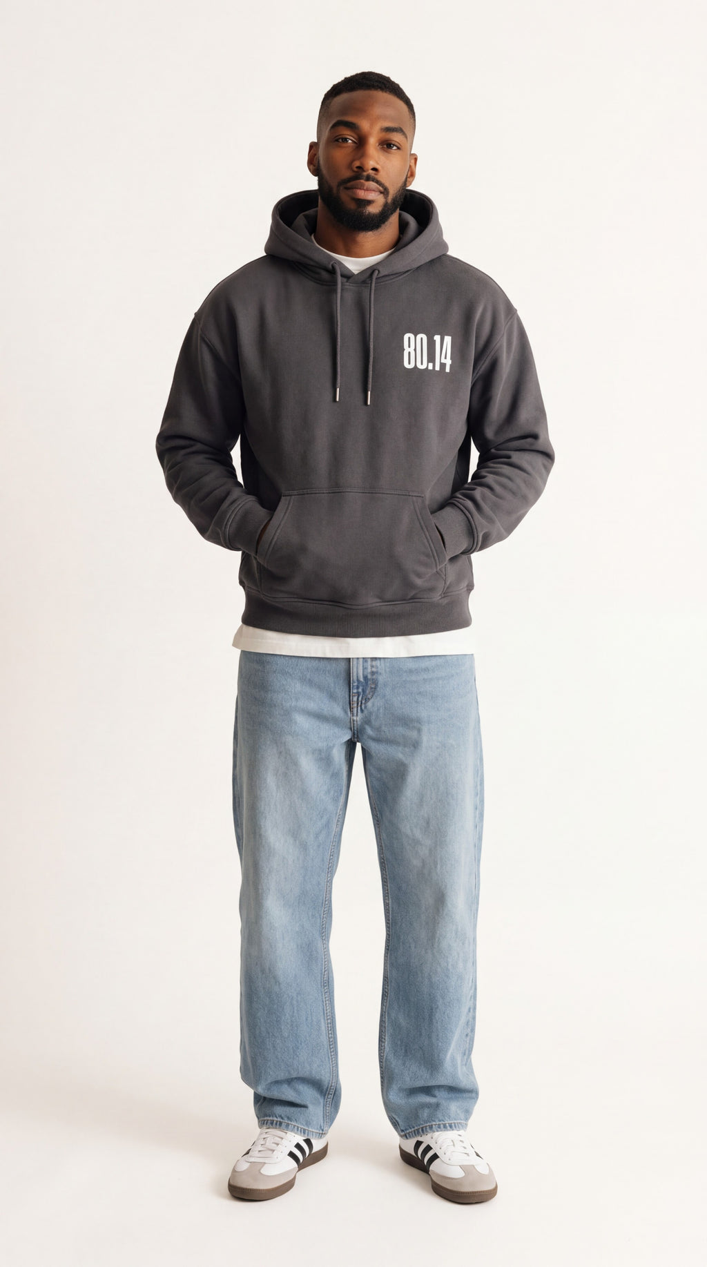 EIGHTY FOURTEEN Essential Hoodie – Dark grey