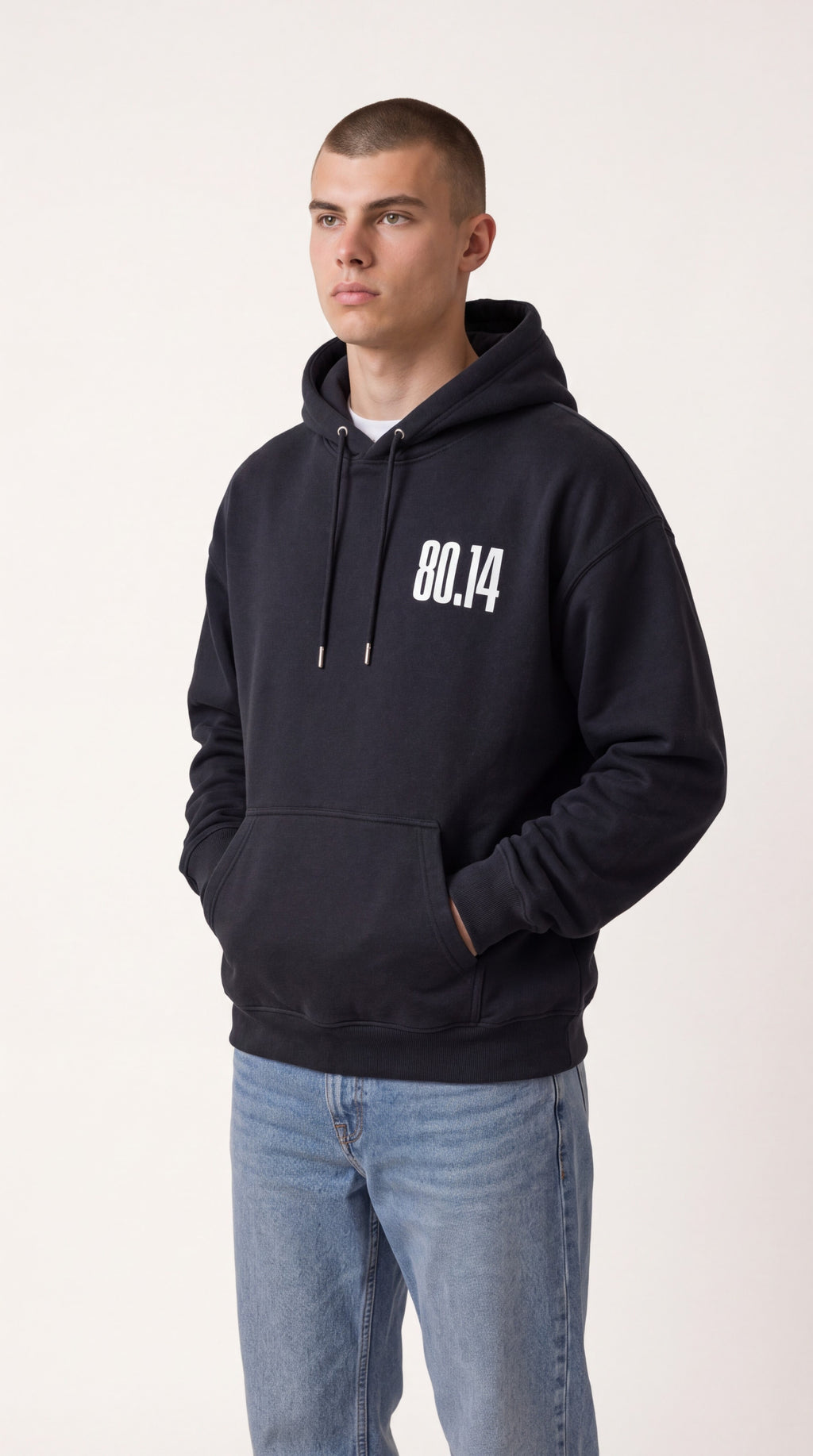 EIGHTY FOURTEEN Essential Hoodie – Black
